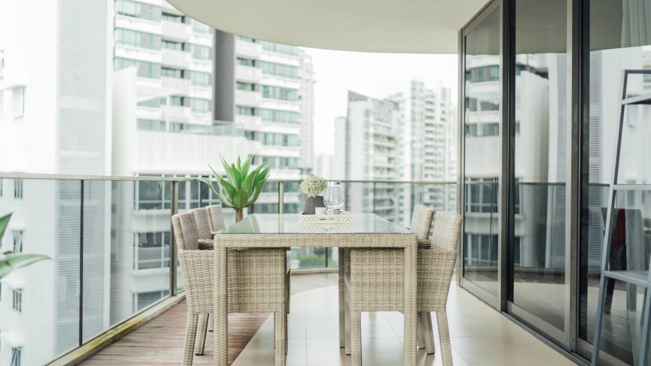 Trilight Singapore luxury apartments Balcony