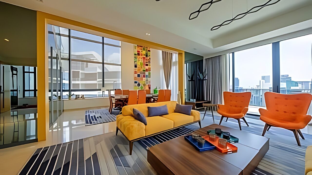 Trilight Singapore luxury apartments Living Area