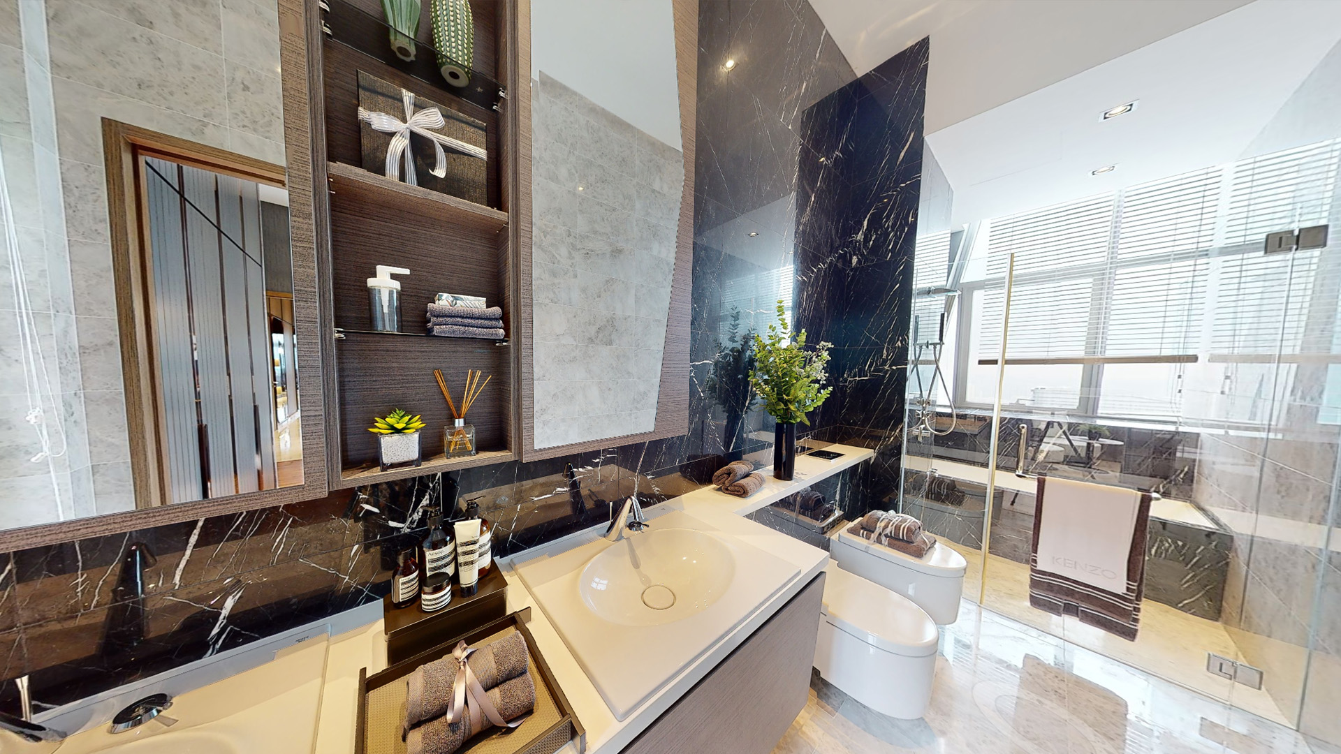 V On Shenton Singapore luxury apartments master bathroom