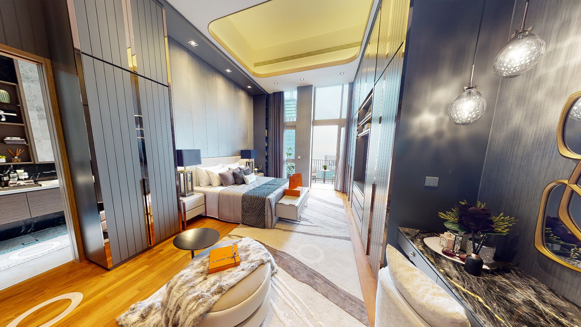 V On Shenton Singapore luxury apartments master bedroom