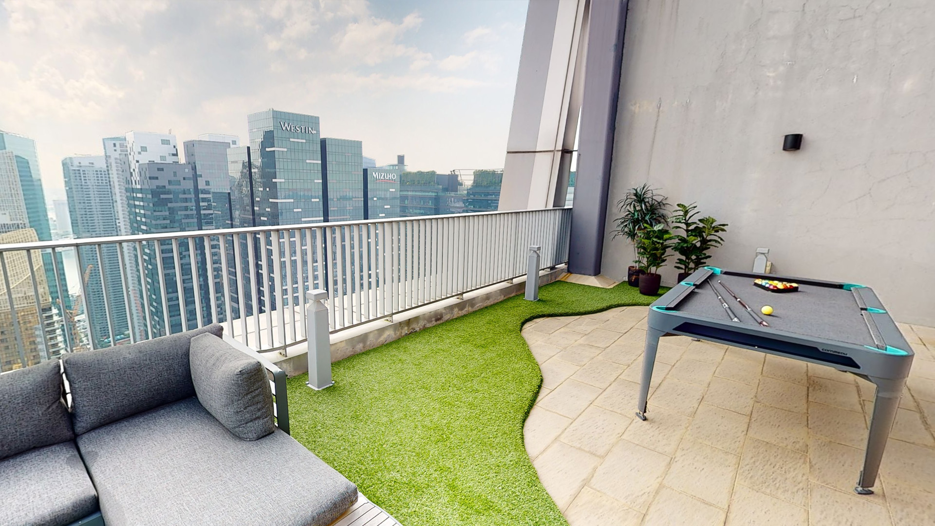 V On Shenton Singapore luxury apartments terrace
