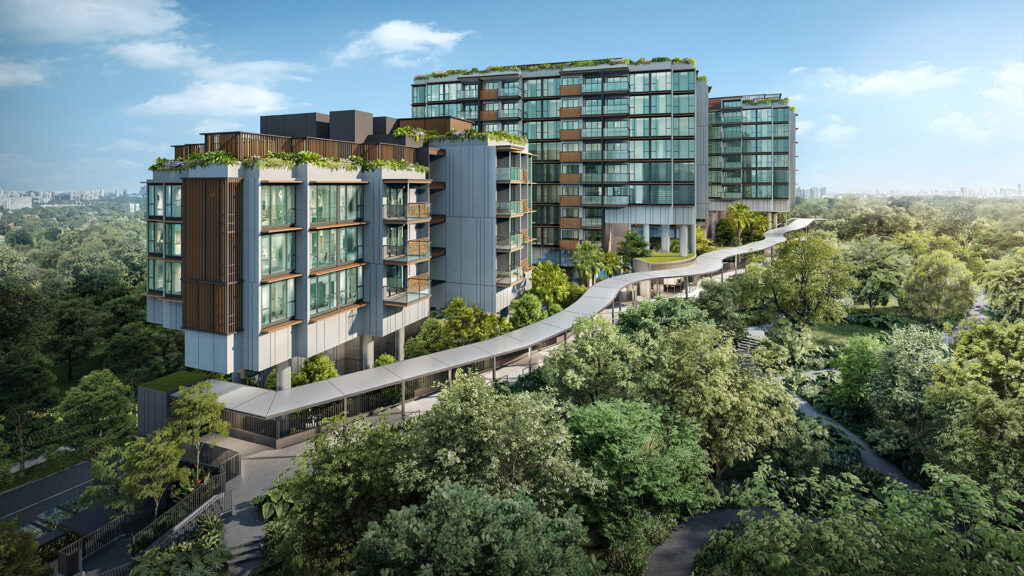 The Hill @ One North Singapore luxury apartments facade 1