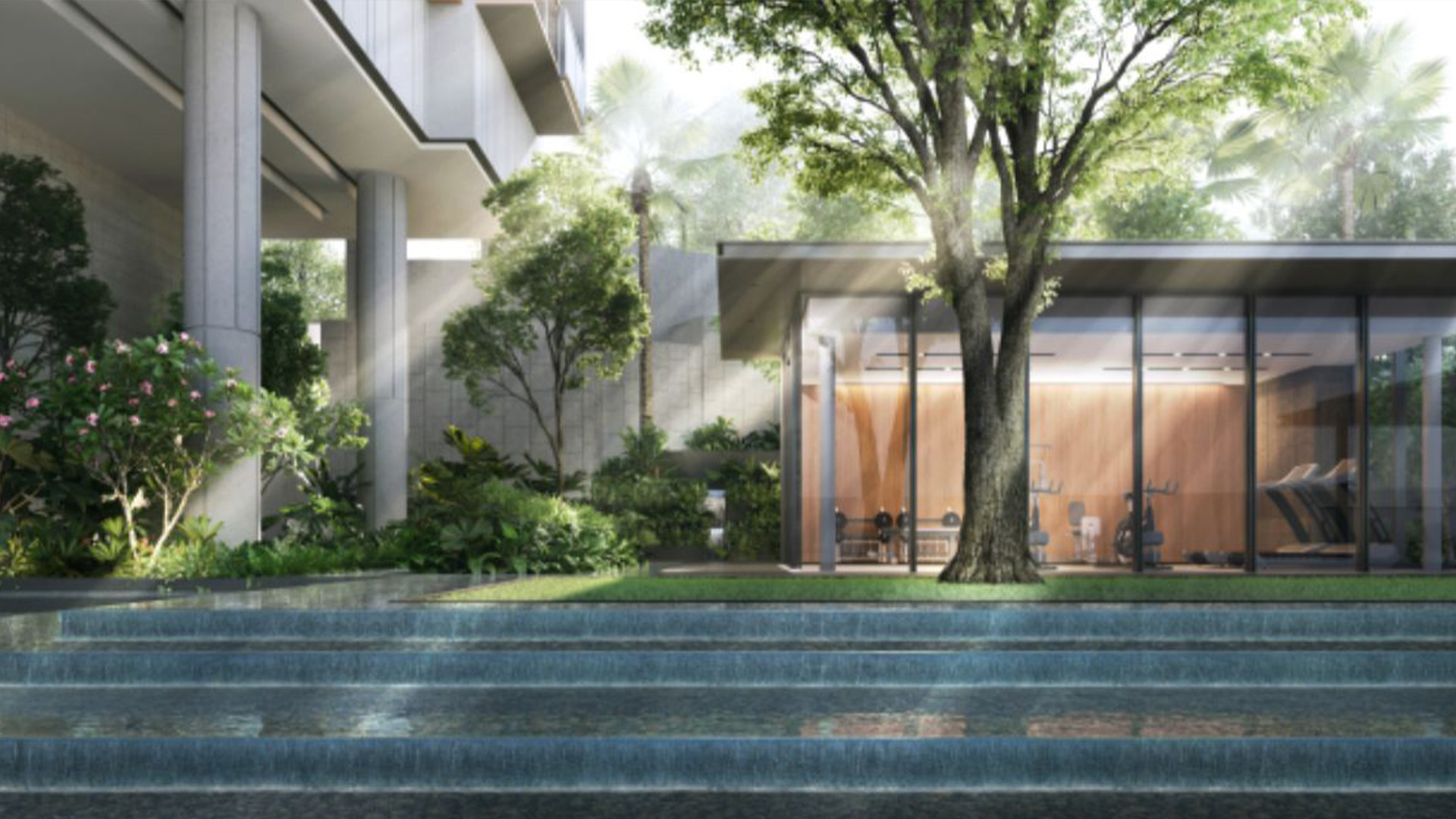 The Hill @ One North Singapore luxury apartments gymnasium