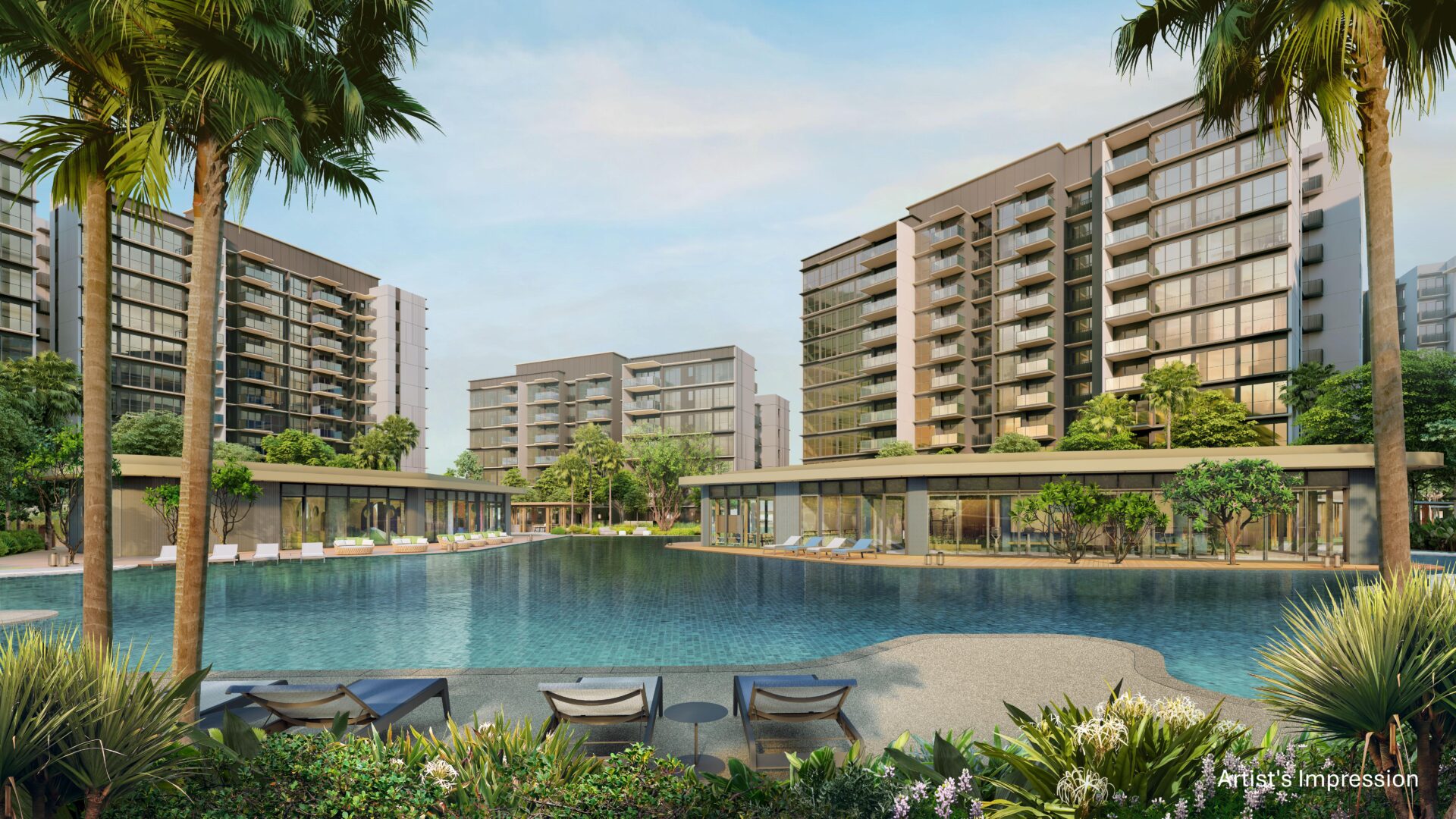 Parktown Residence Exterior Design Singapore Luxury Apartments pool