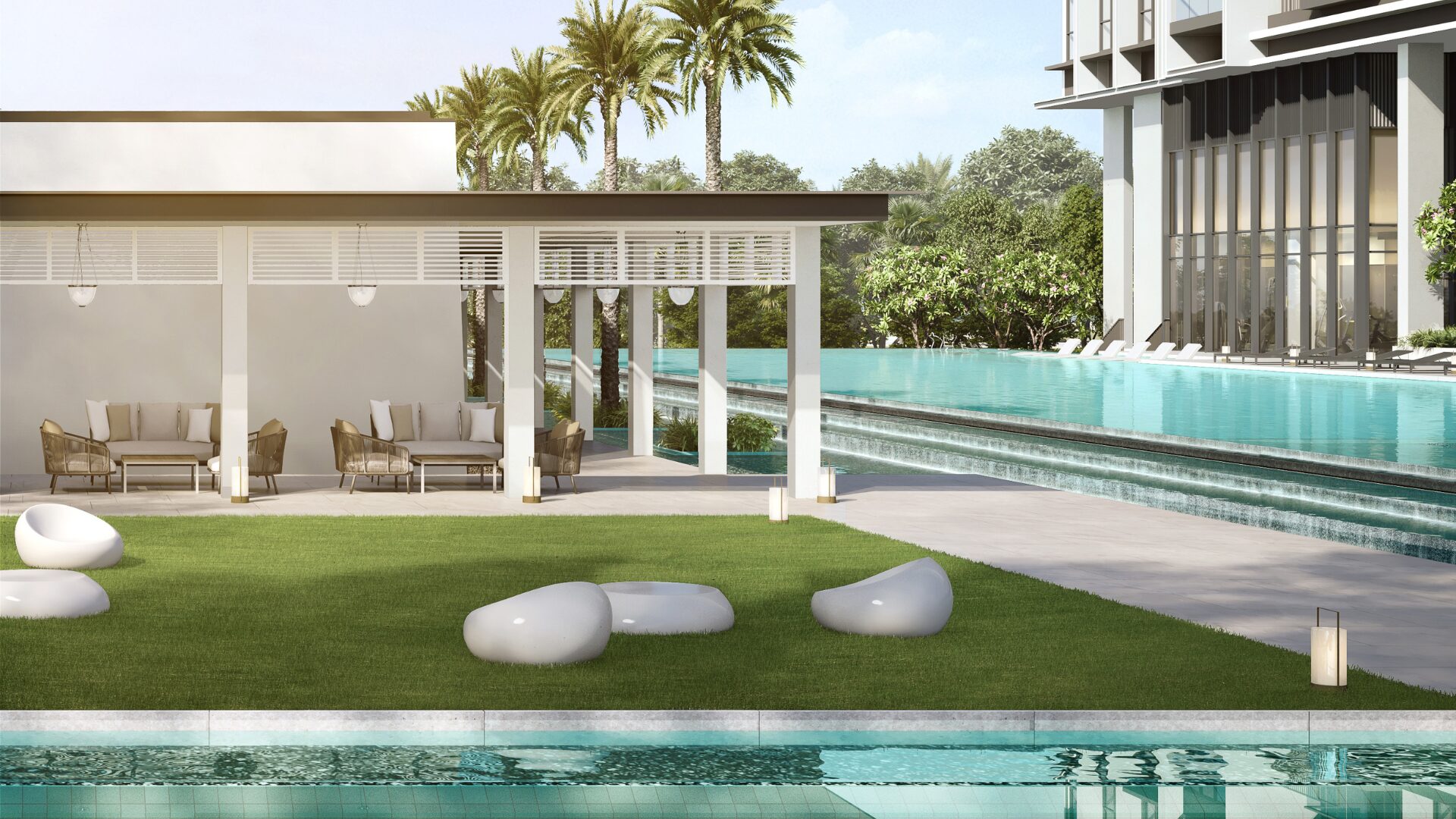 Bloomsburry Residences Pool Perspective Luxury Property Singapore Luxury Homes