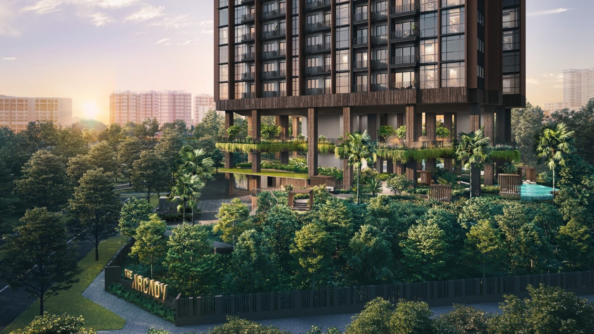 The Arcady at Boon Keng Exterior Building Greenery Environment Luxury Property Singapore Luxury Homes