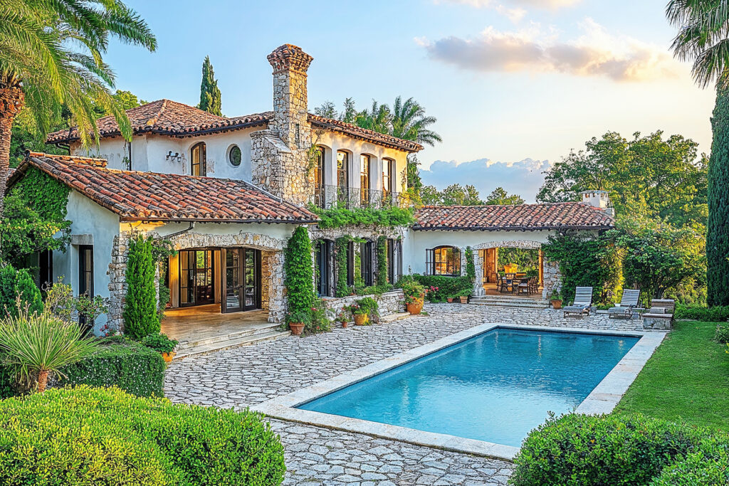 Luxury villa in Singapore with private pool for real estate investment in 2025