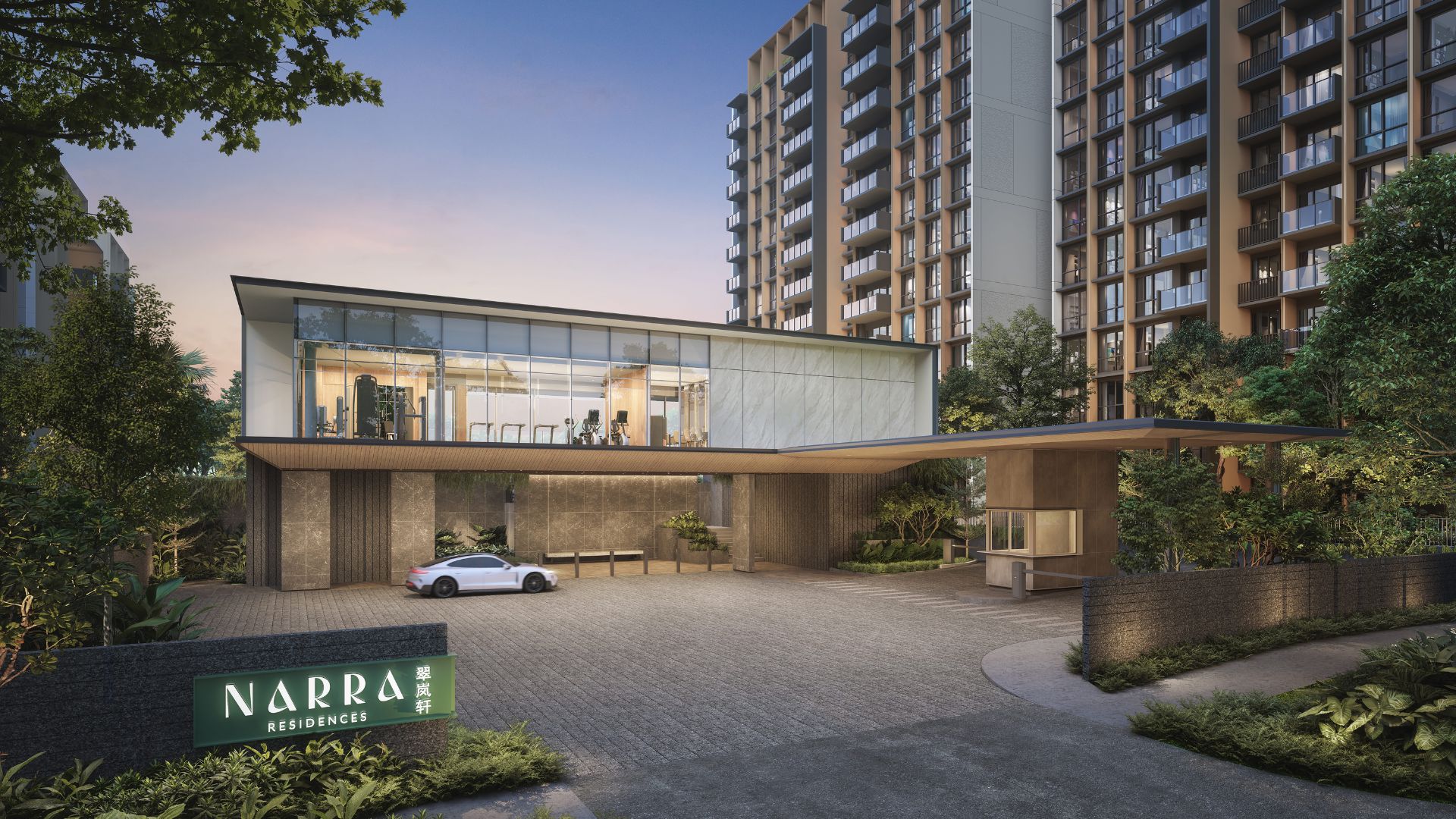 Narra Residences Entrance in Singapore by Singapore Luxury Homes