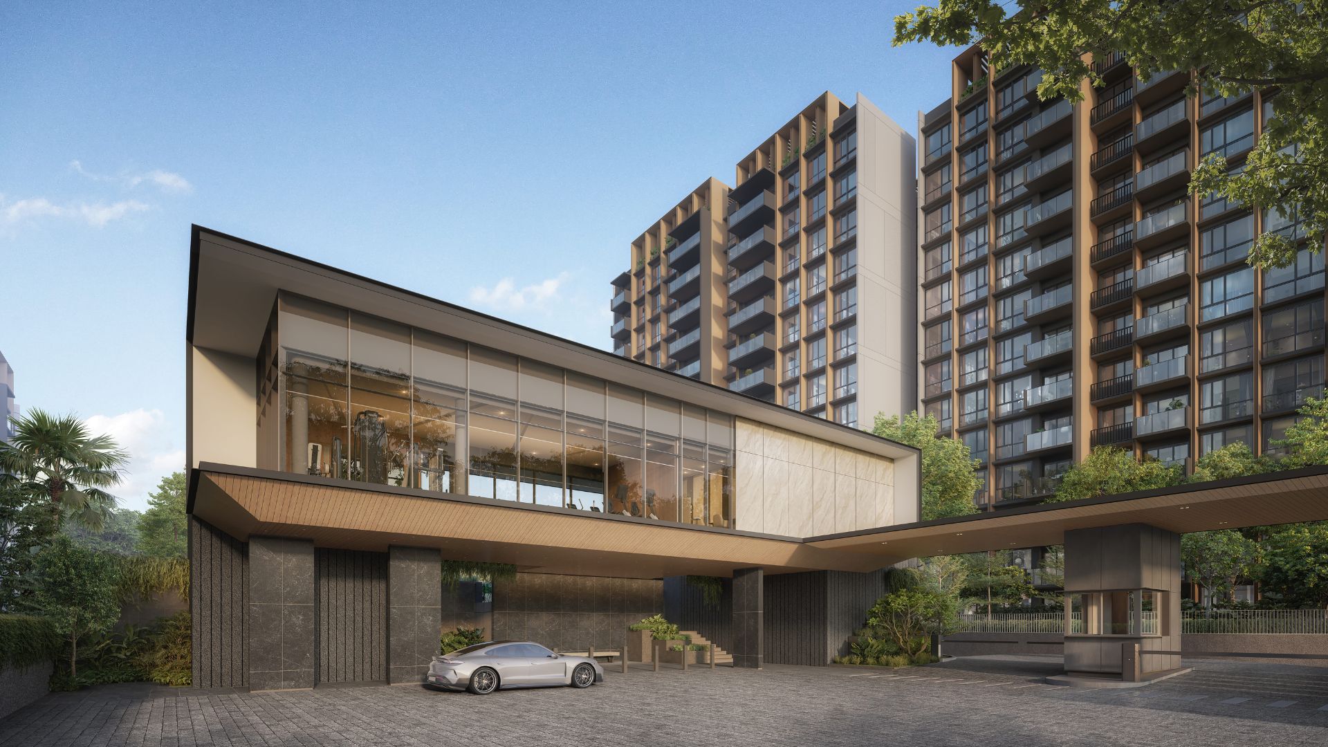 Narra Residences Gym Room & Entrance in Singapore by Singapore Luxury Homes