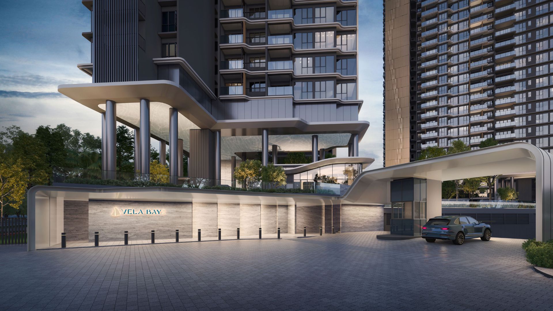 Vela Bay Bayshore Walk Luxury Entrance Luxury Property Singapore Luxury Homes