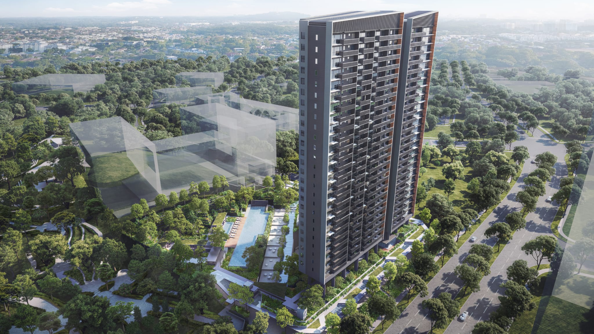 Blossoms by the Park Singapore luxury apartments exterior