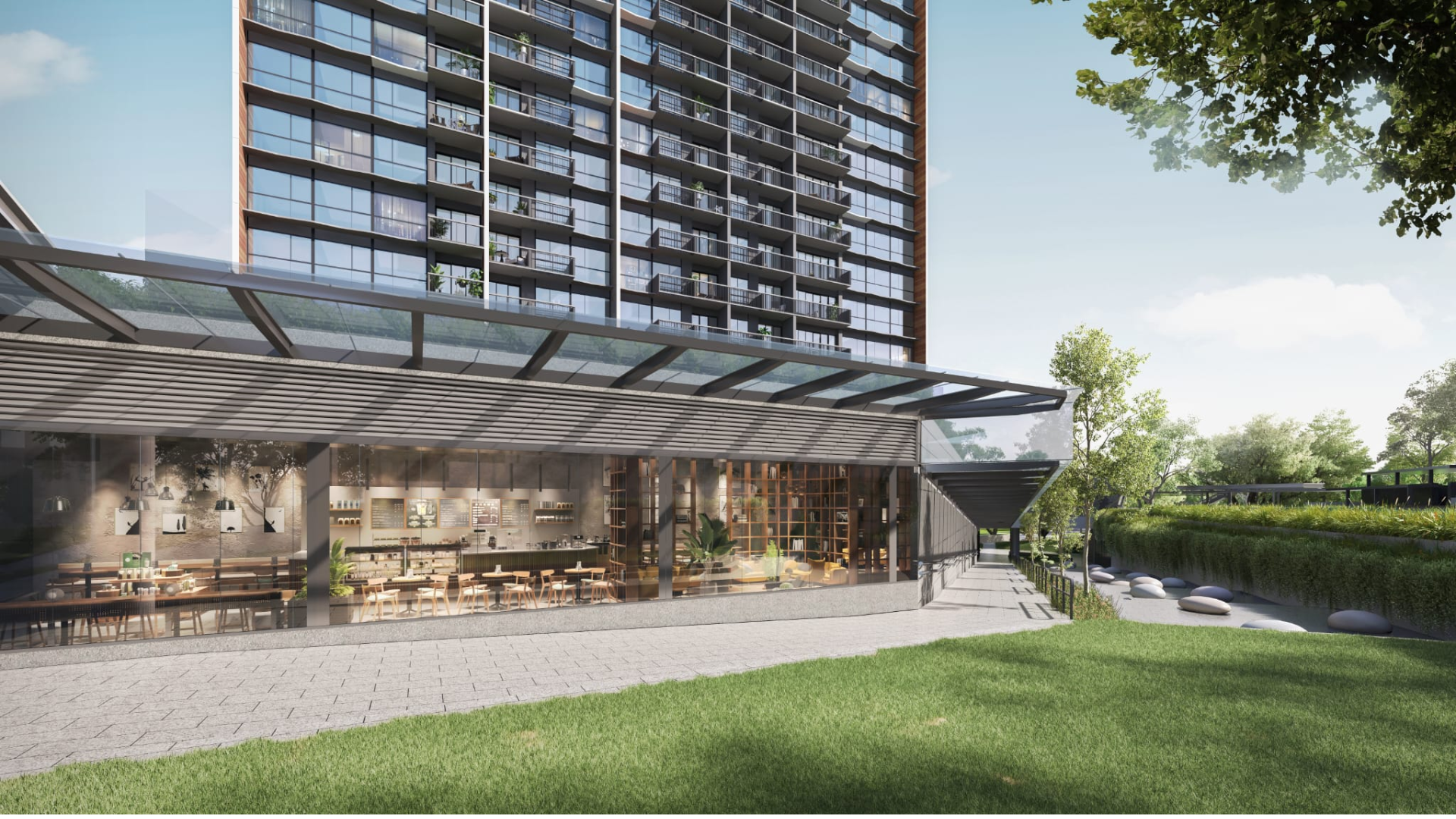 Blossoms by the Park Singapore luxury apartments exterior