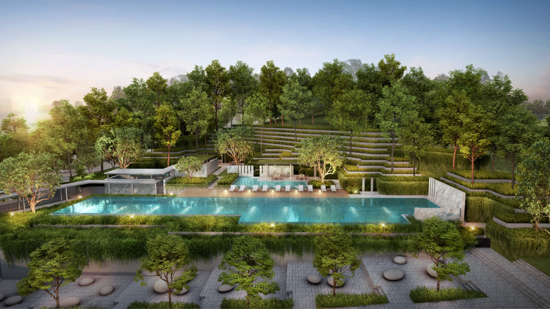 Blossoms by the Park Singapore luxury pool