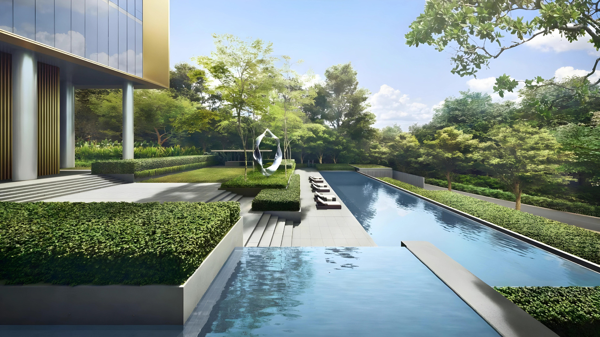 Cuscaden Reserve Singapore luxury apartments pool