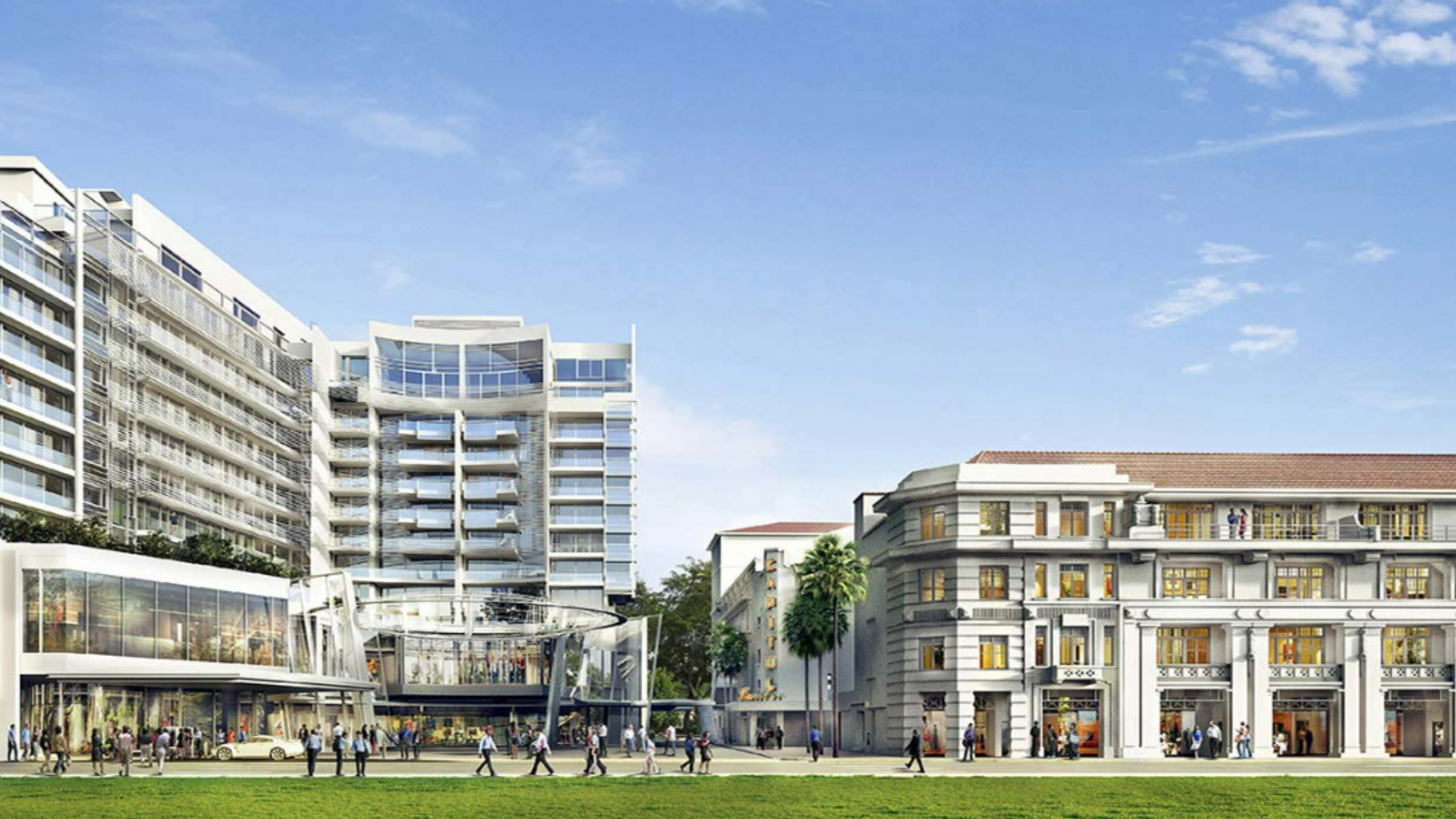 Eden Residences Capitol Singapore luxury apartments exterior