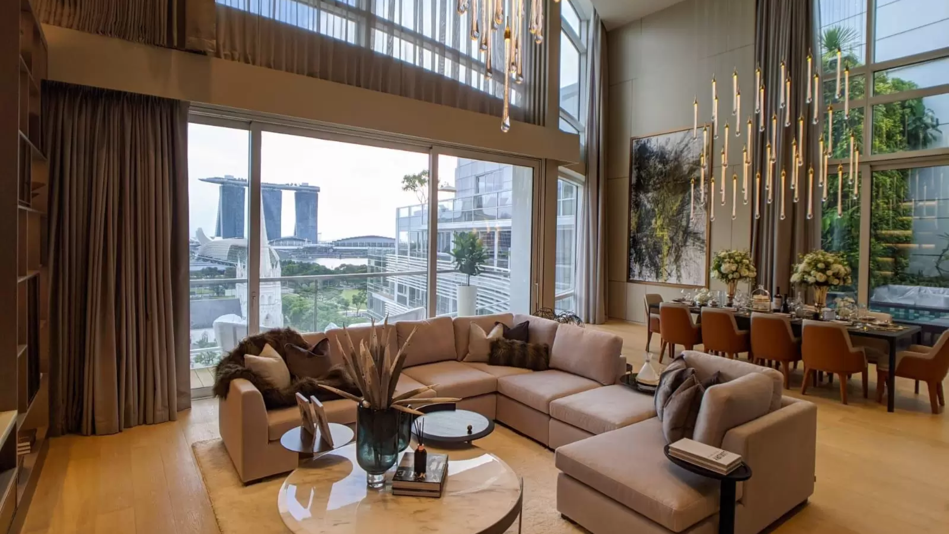 Eden Residences Capitol Singapore luxury apartments living room