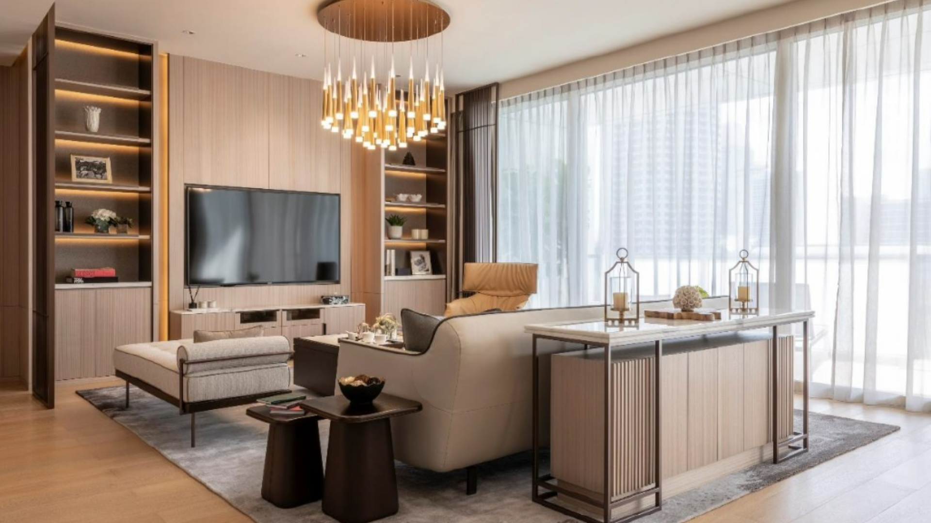 Eden Residences Capitol Singapore luxury apartments living room