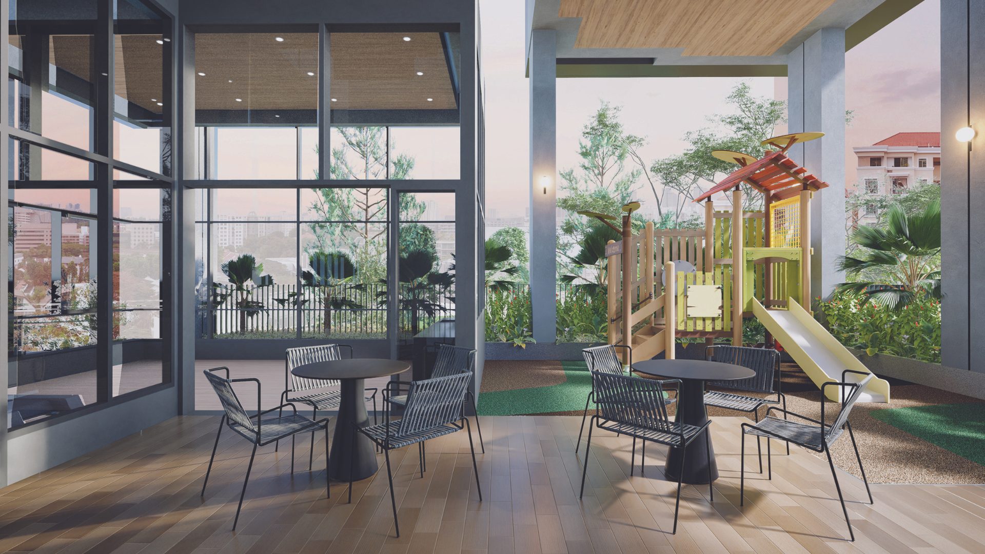 Hill House Singapore luxury apartments playground