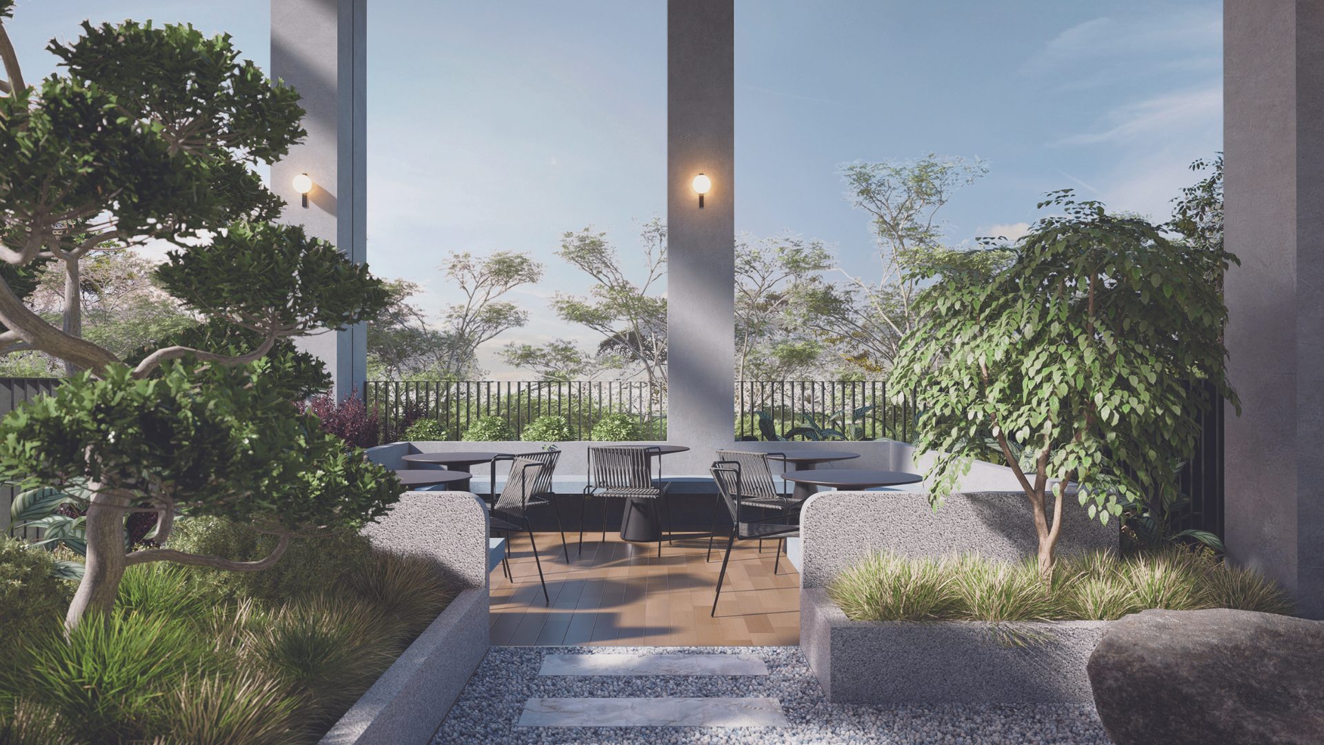 Hill House Singapore luxury apartments sky lounge