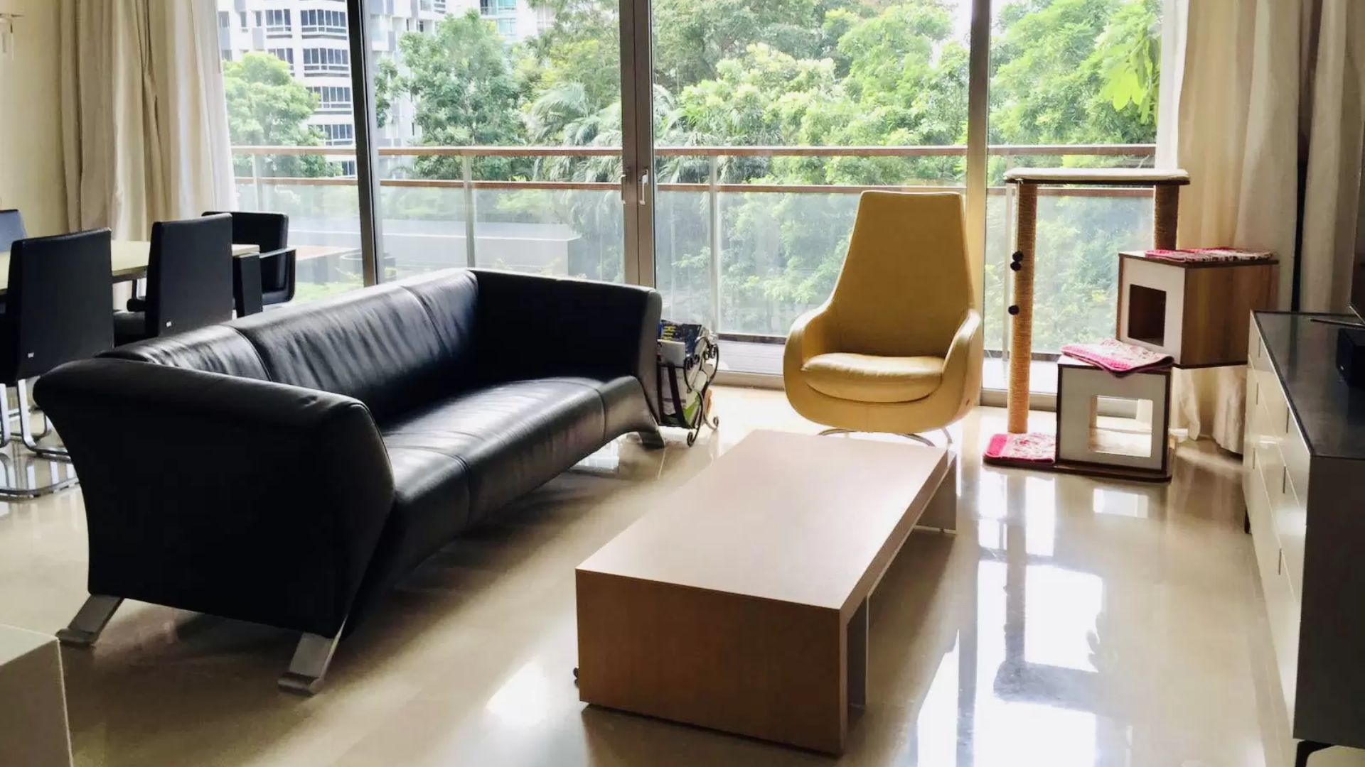 Hilltops Singapore luxury apartments living room