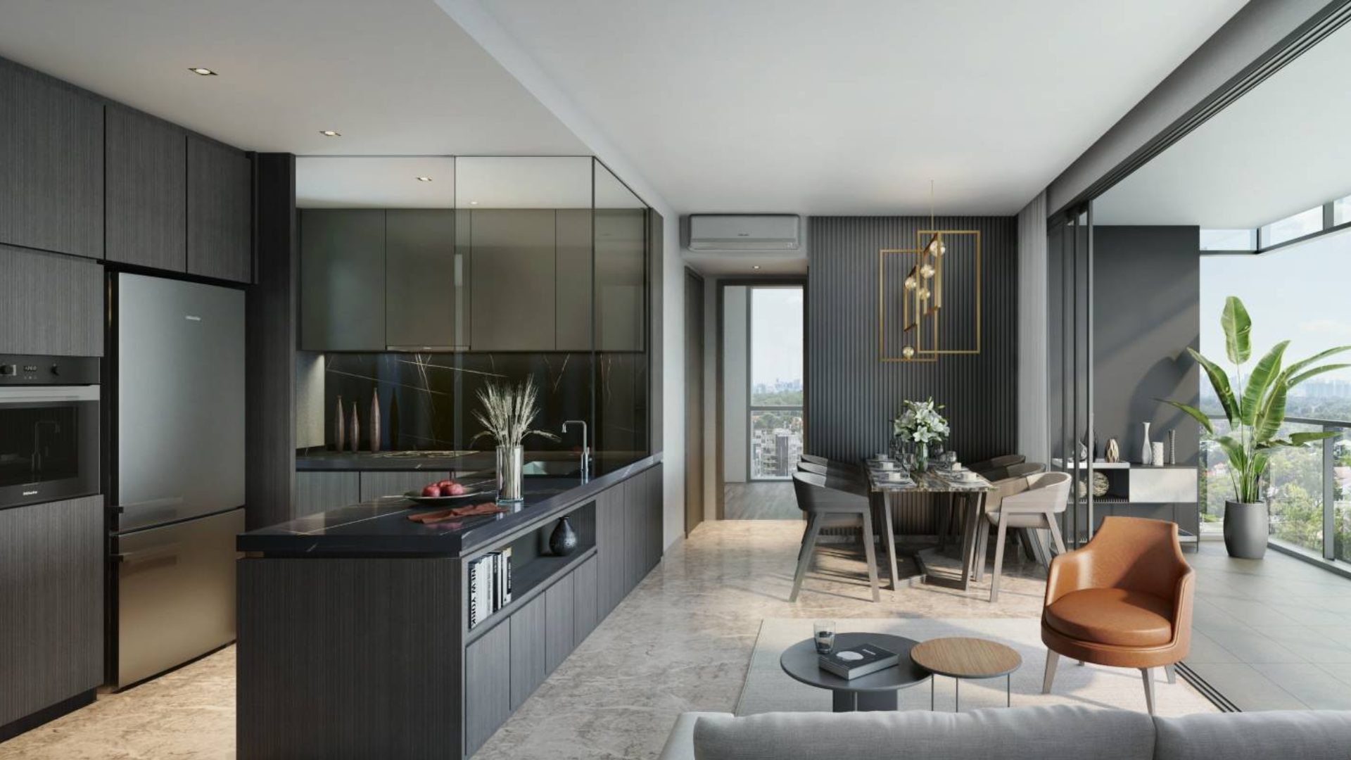 Hyll on Holland Singapore luxury apartments living room