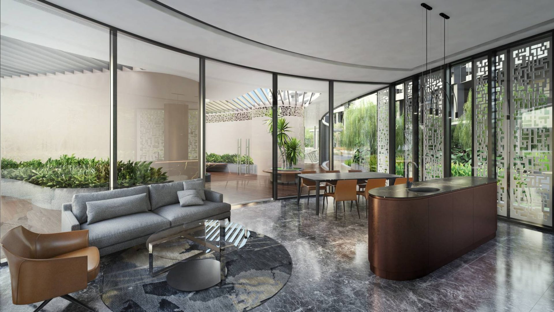 Hyll on Holland Singapore luxury apartments lounge