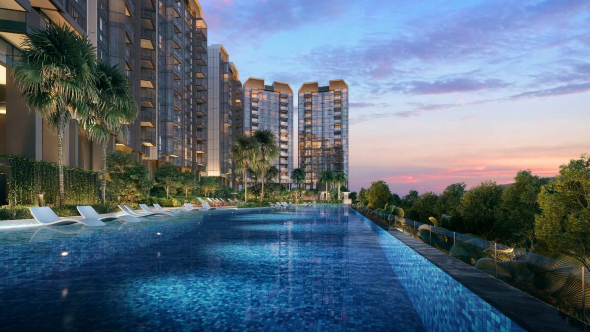 Hyll on Holland Singapore luxury apartments pool