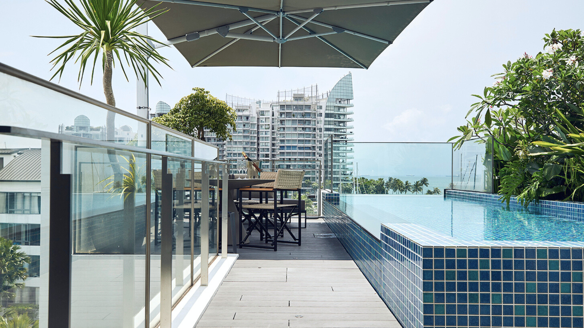 Marina Collection Singapore luxury apartments roof terrace