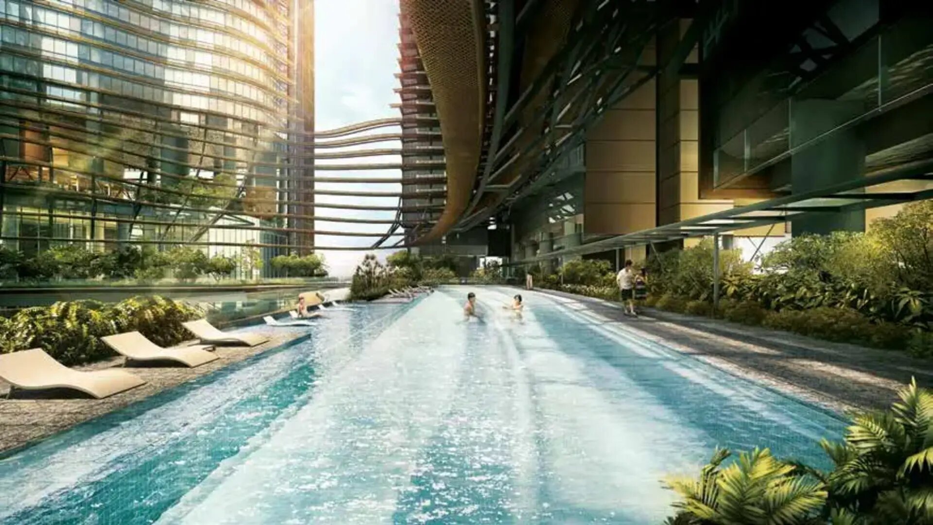 Marina One Residences Singapore luxury apartments Pool