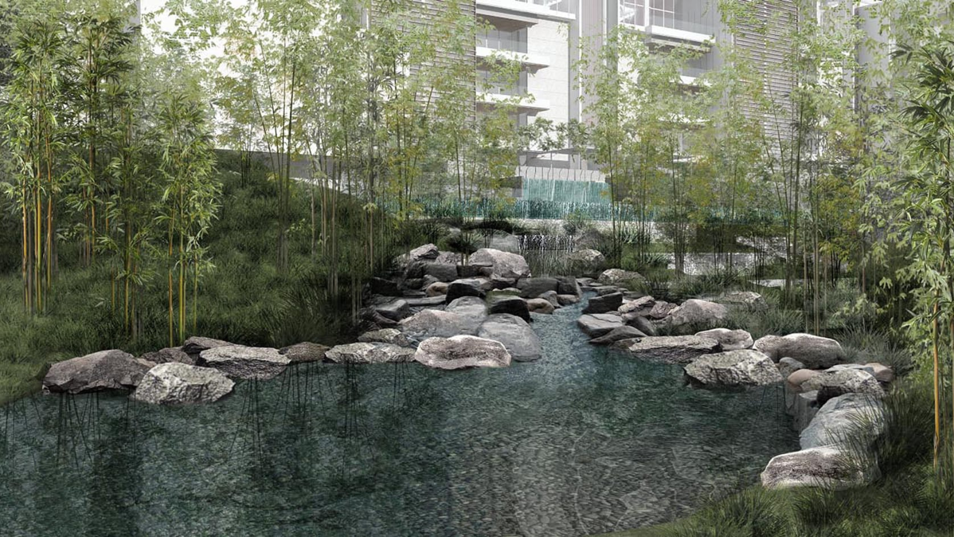 Nassim Park Residences Singapore luxury apartments Pond