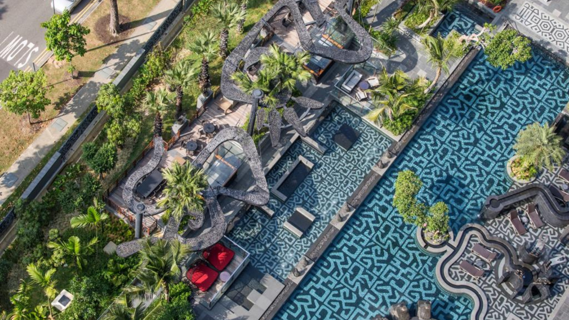 OUE Twin Peaks Singapore luxury apartments pool