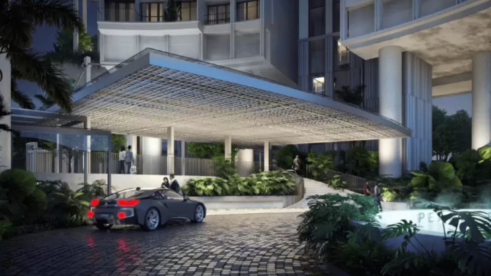 One Pearl Bank Singapore luxury apartments entrance