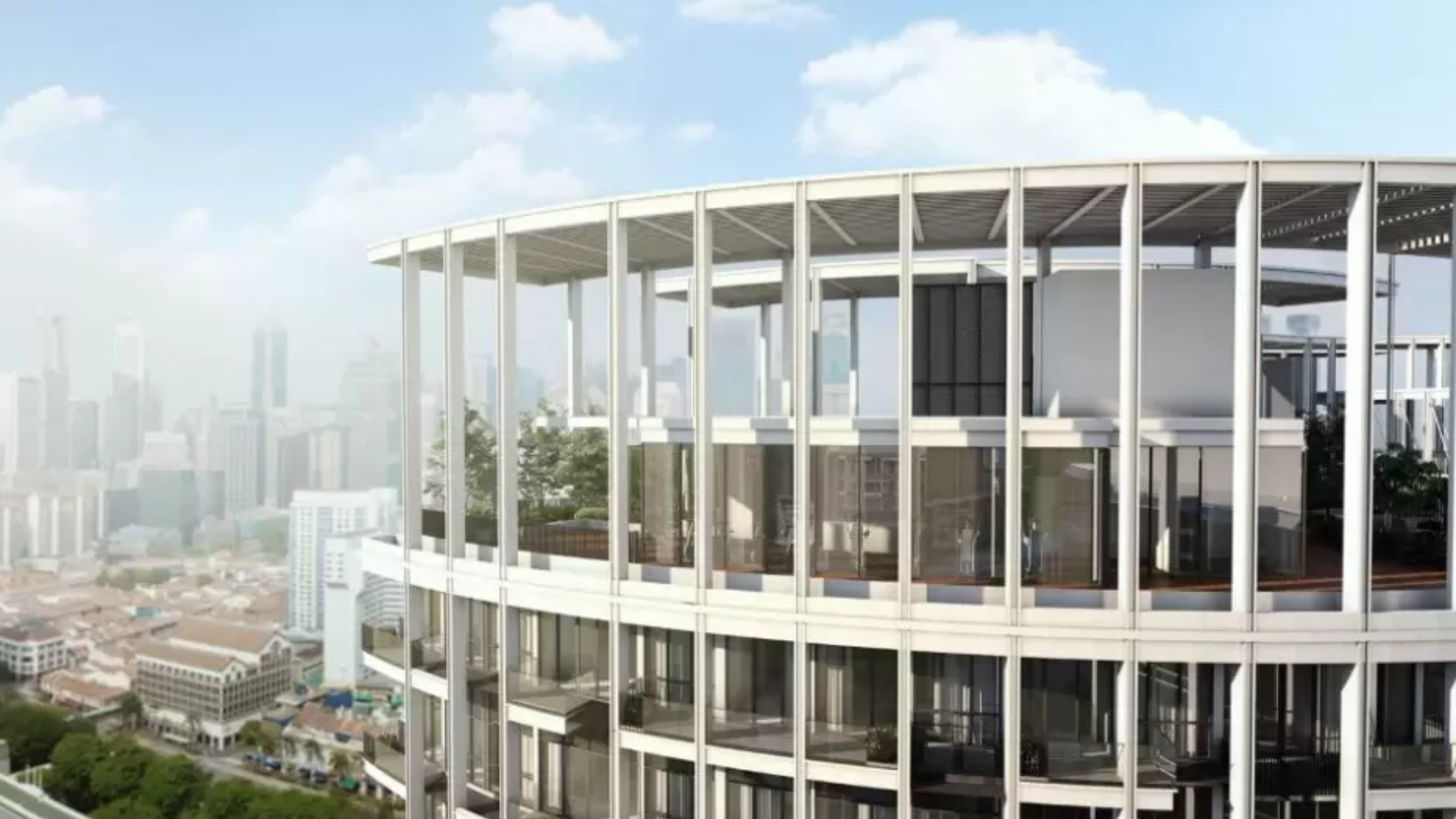 One Pearl Bank Singapore luxury apartments exterior
