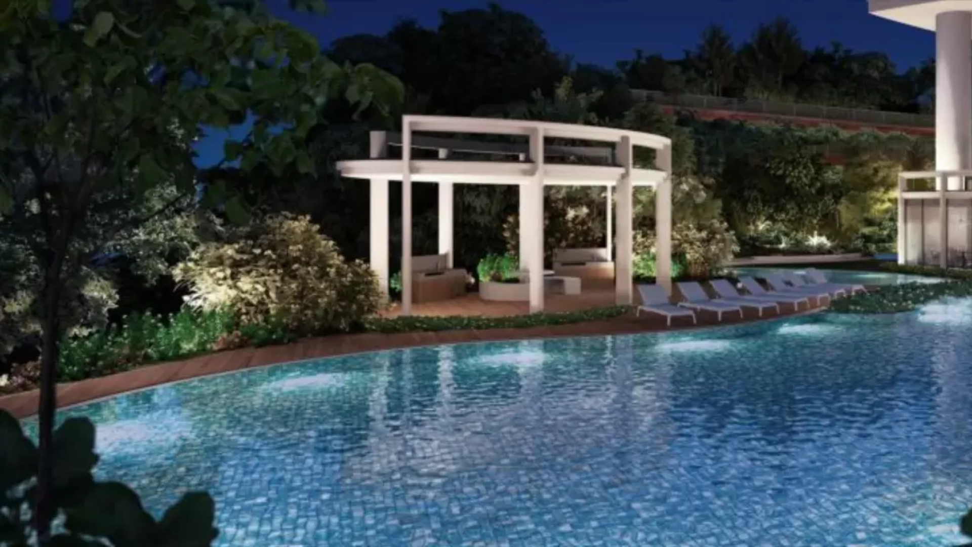 One Pearl Bank Singapore luxury apartments pool