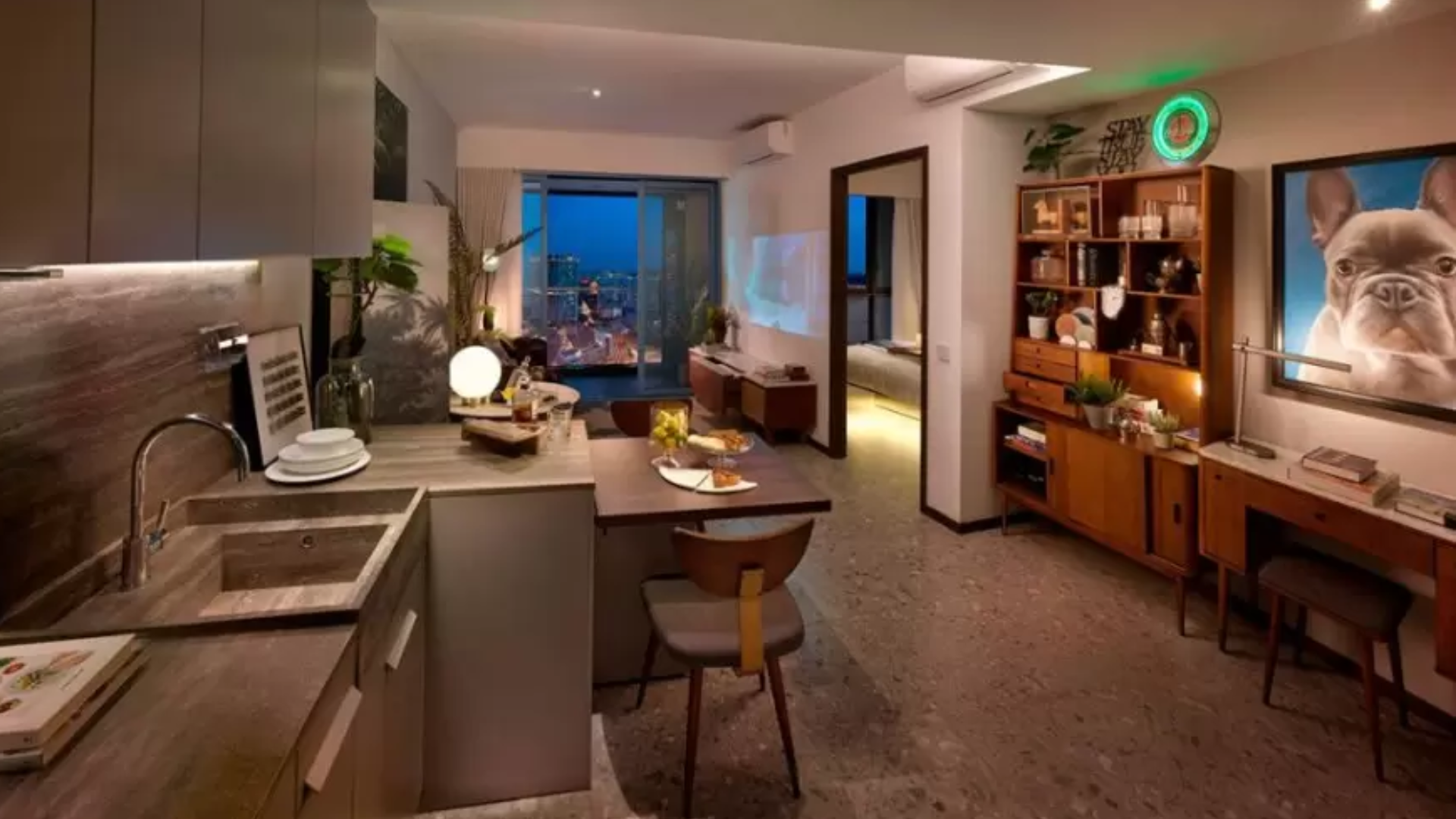 One Pearl Bank Singapore luxury apartments wet kitchen