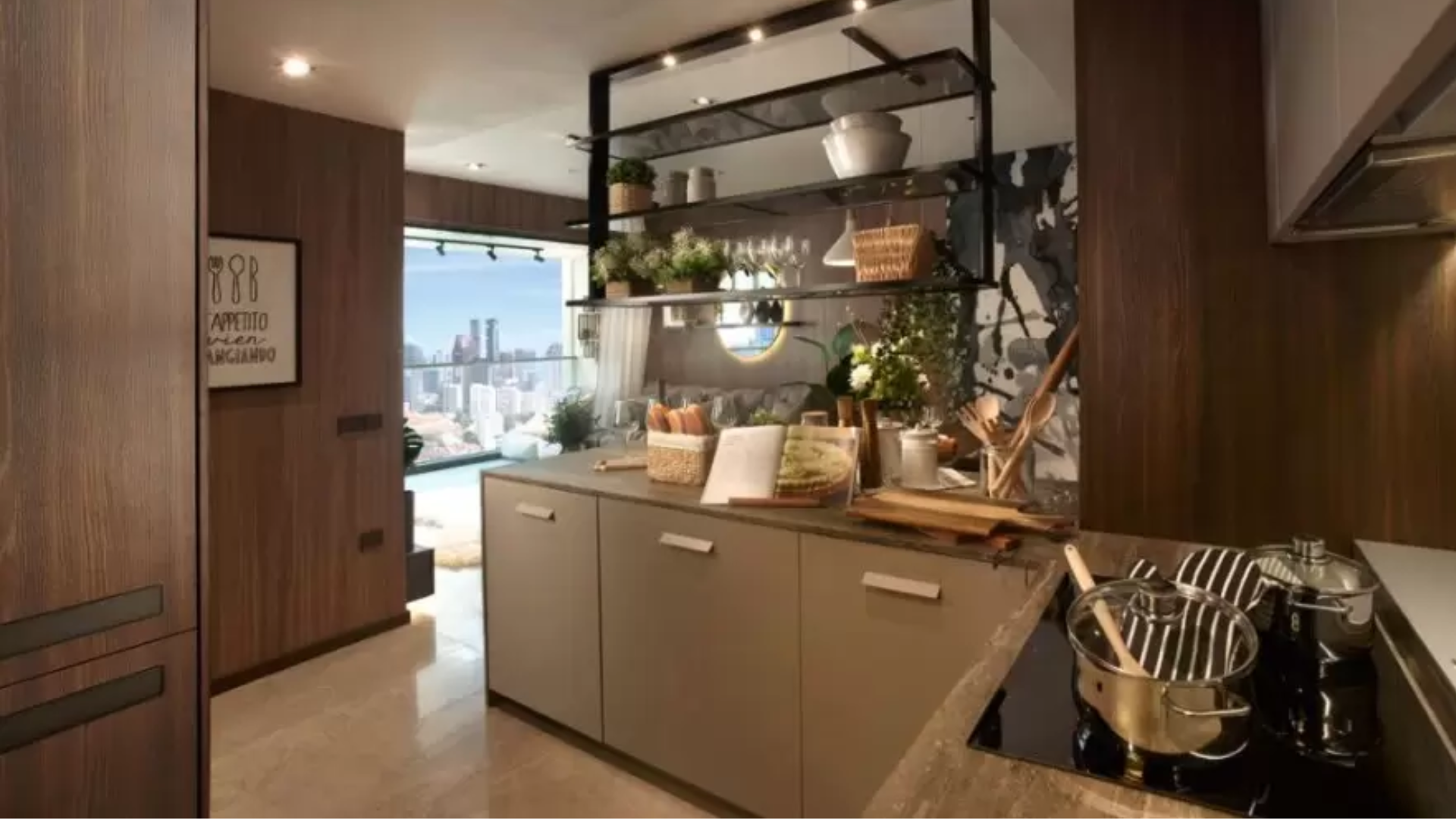 One Pearl Bank Singapore luxury apartments wet kitchen