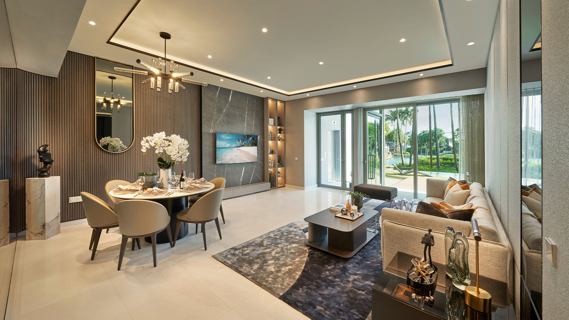 The Residences At W Singapore Sentosa Cove Singapore luxury homes dining/living area 2