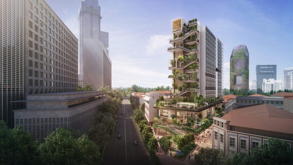TMW Maxwell Singapore luxury apartments exterior