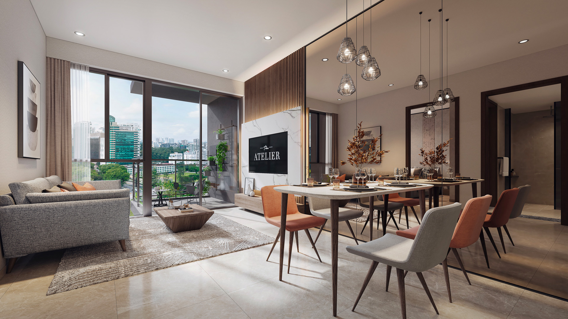 The Atelier dining area