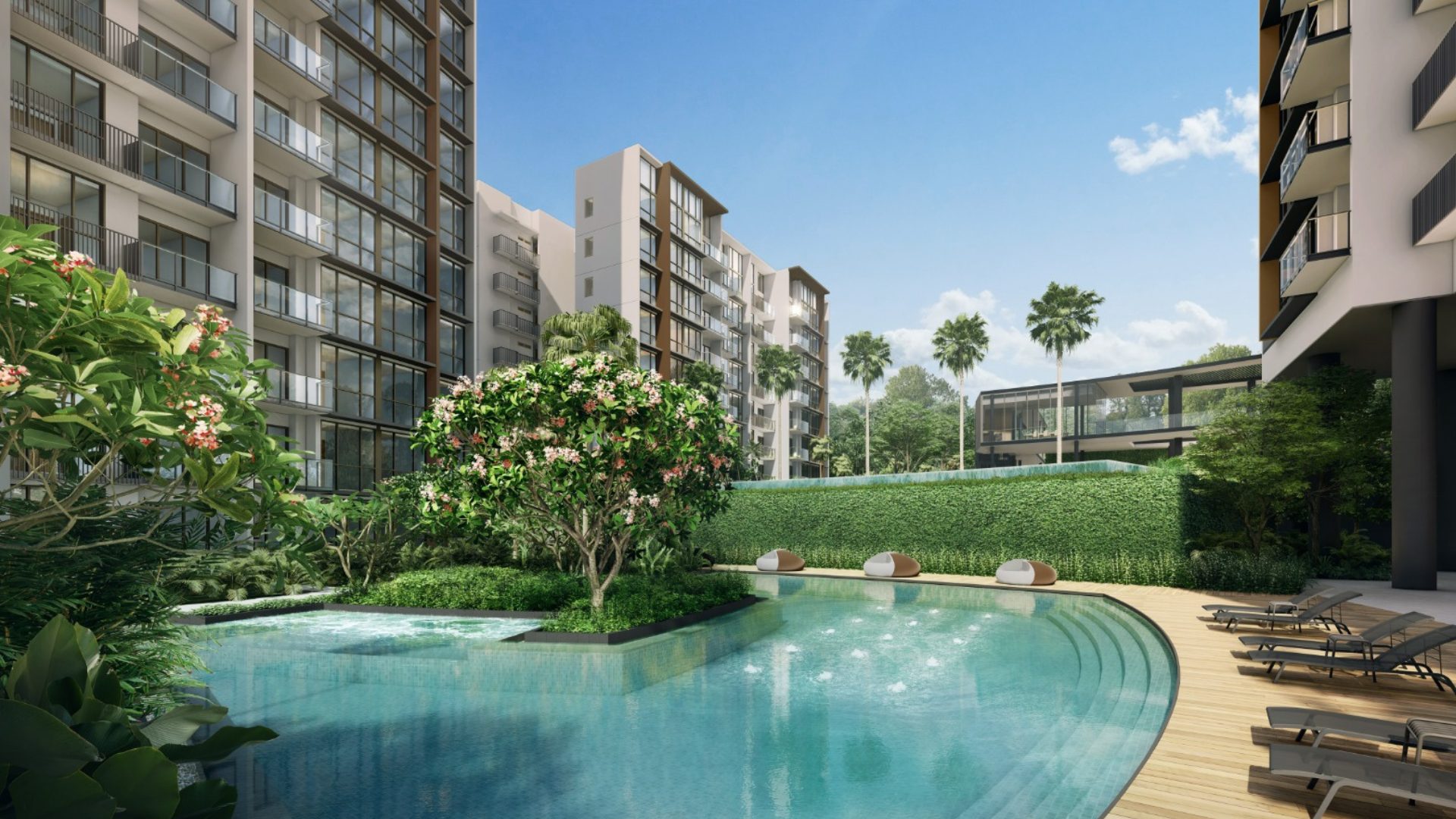 The Botany at Dairy Farm Singapore luxury apartments pool