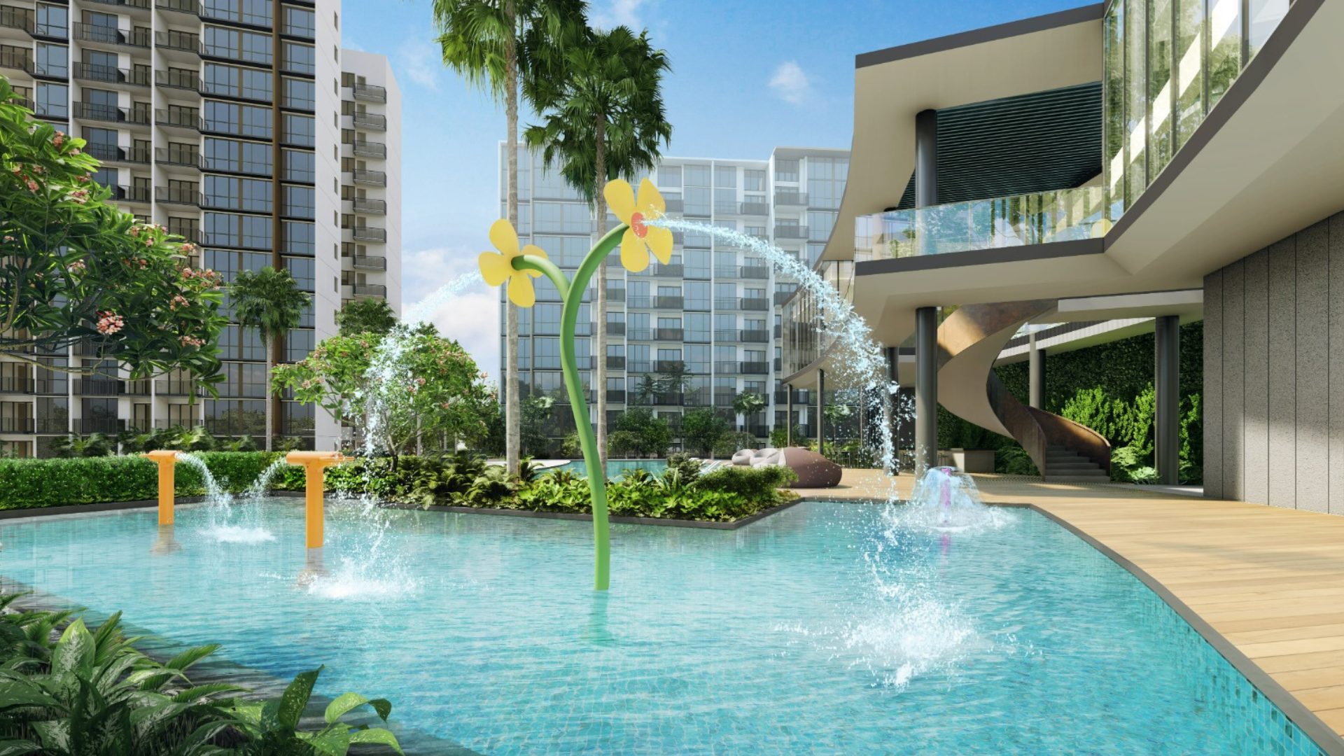 The Botany at Dairy Farm Singapore luxury apartments pool
