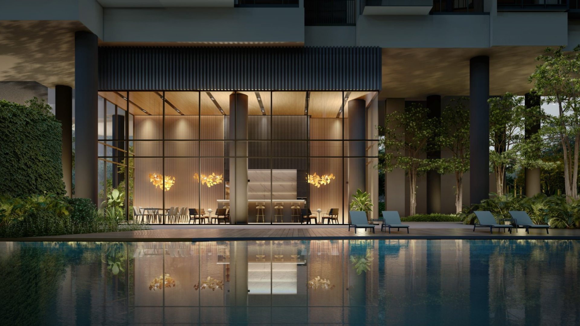 The Botany at Dairy Farm Singapore luxury apartments pool