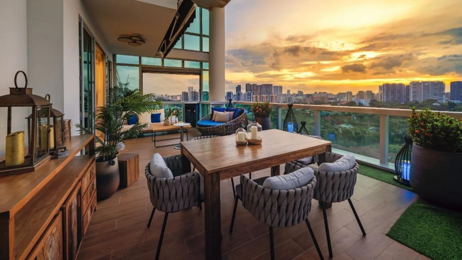 The Grange Penthouse Singapore luxury apartments balcony