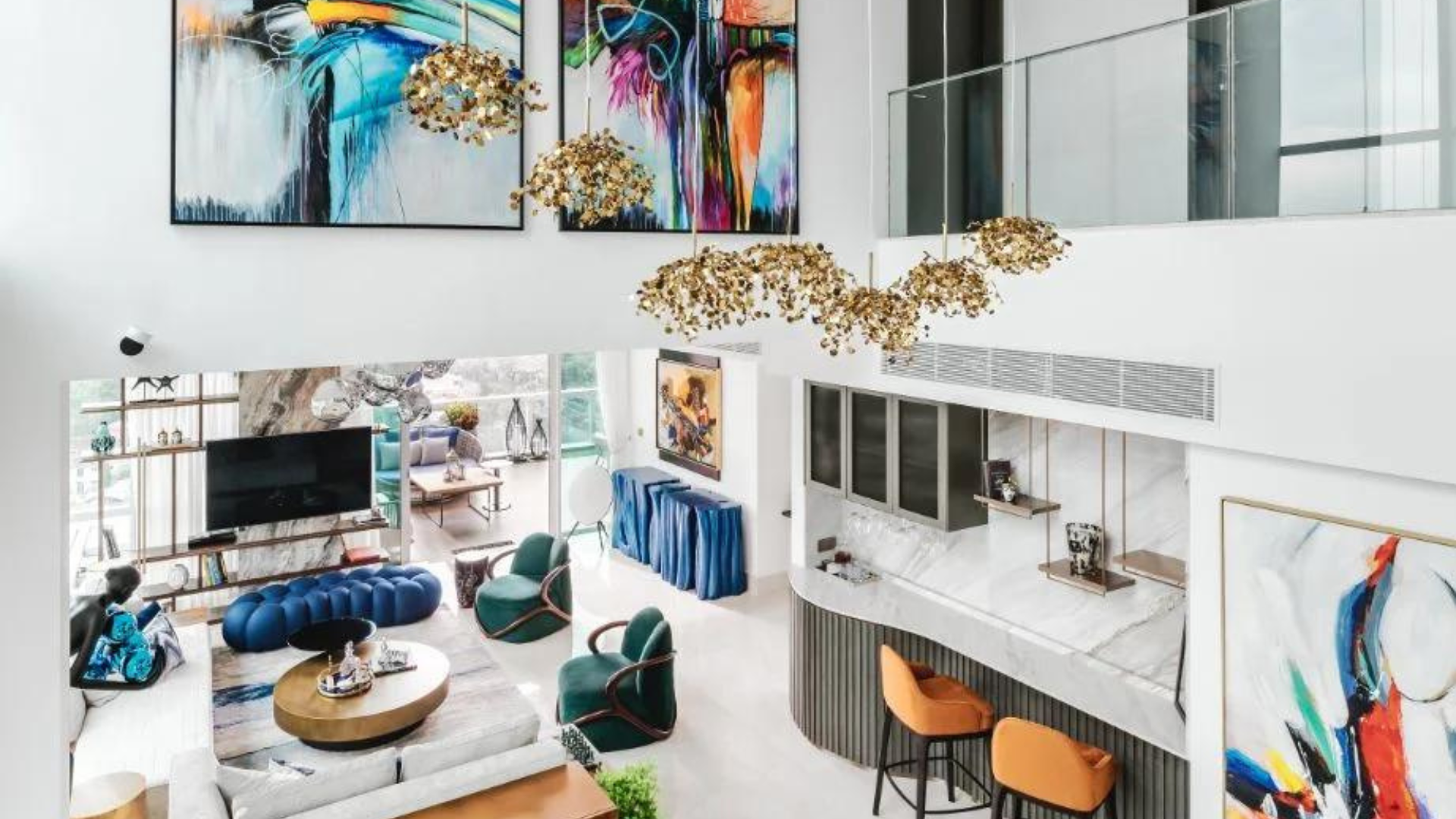 The Grange Penthouse Singapore luxury apartments living room