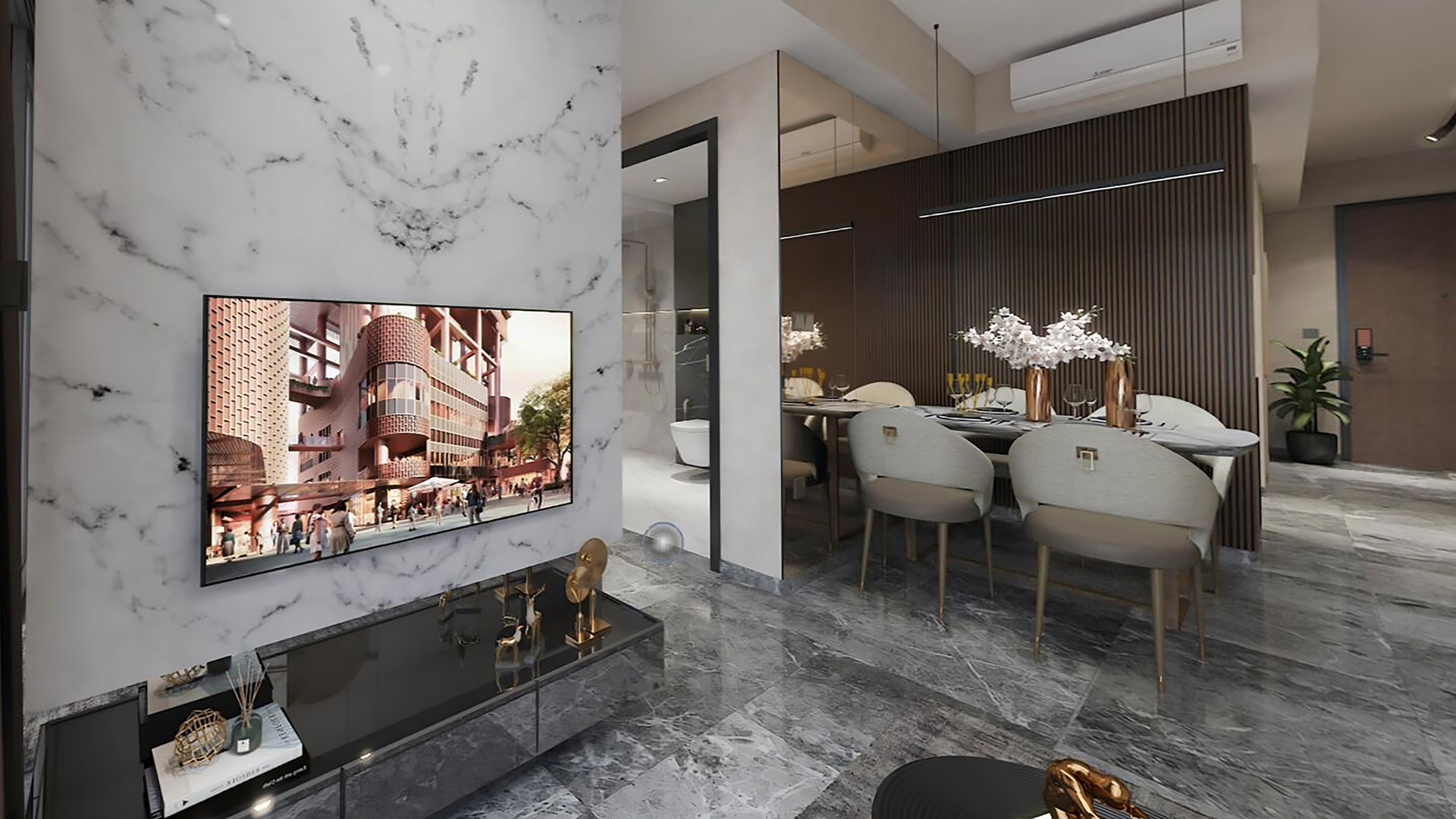 One Bernam Singapore luxury apartments Dining Area