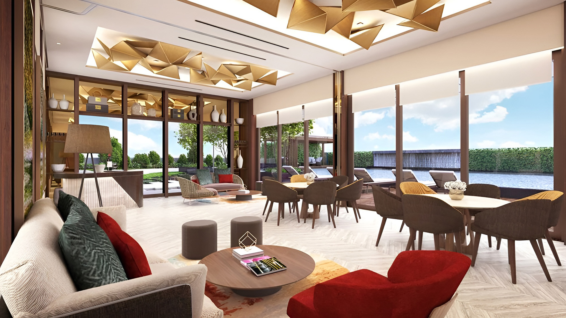 One Bernam Singapore luxury apartments Receiving Area
