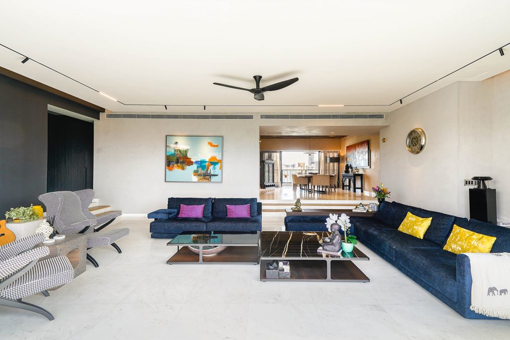 penthouse condo living room