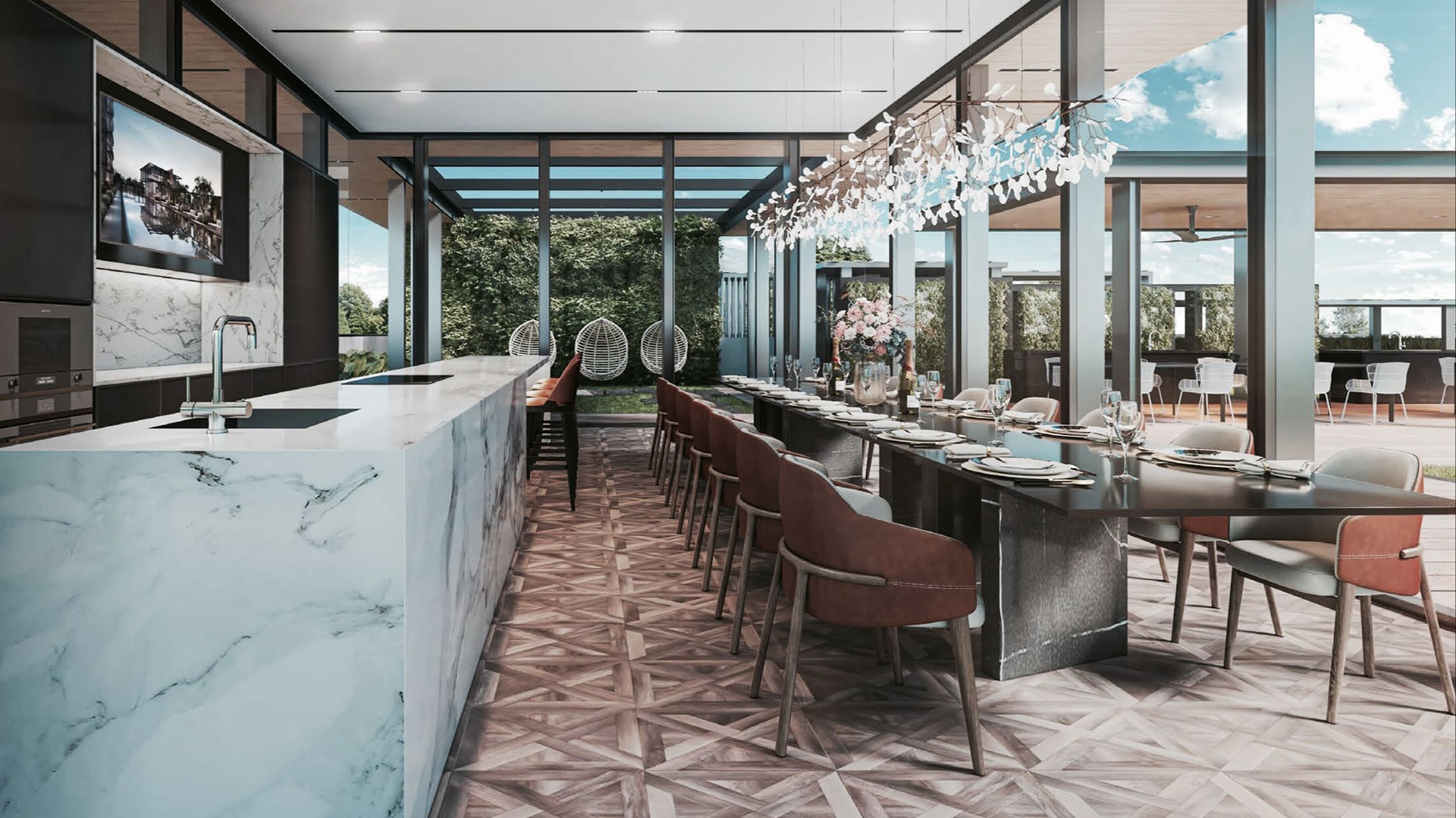 Sceneca Residence Singapore luxury apartments function room