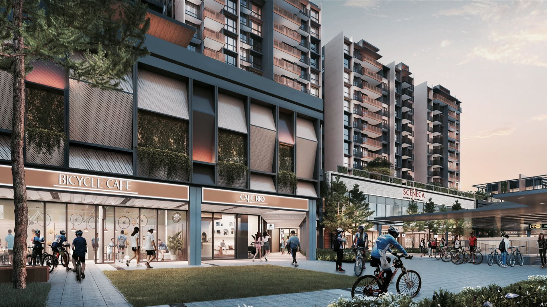 Sceneca Residence Singapore luxury apartments entrance