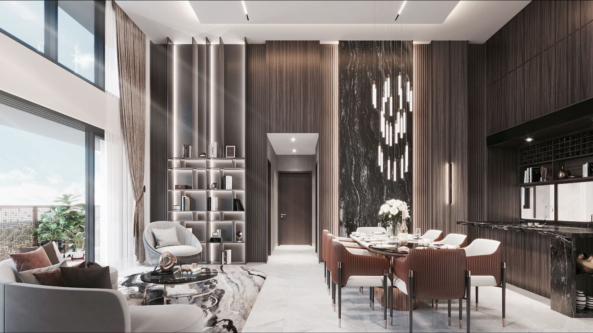 Sceneca Residence Singapore luxury apartments living room